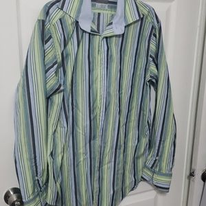 Striped button down shirt